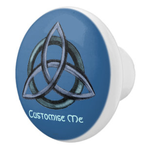 Triquetra (blå) knopp