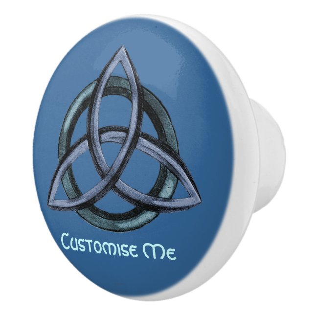 Triquetra (blå) knopp (Höger)