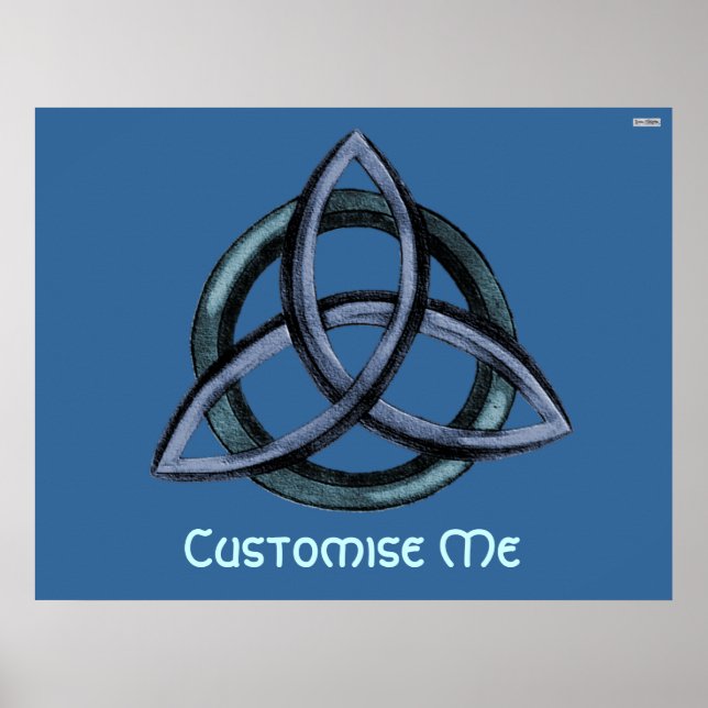 Triquetra (blå) poster (Framsidan)