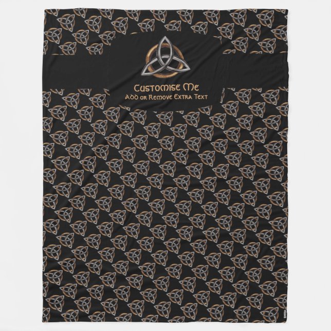 Triquetra (Brown/Silver) Fleecefilt (Framsidan)