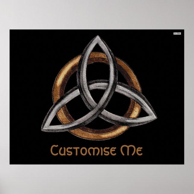 Triquetra (Brown/Silver) Poster (Framsidan)