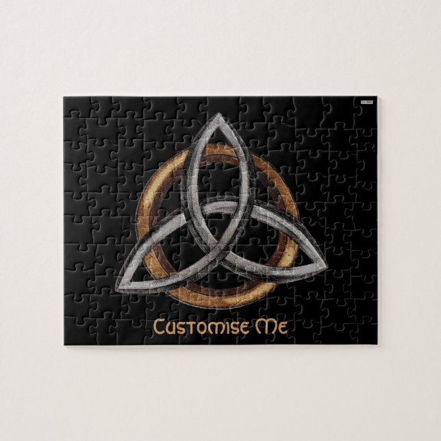 Triquetra (Brown/Silver) Pussel (Horisontell)