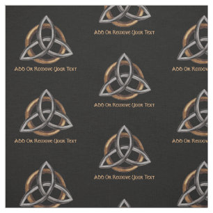 Triquetra (brunt/silver) tyg