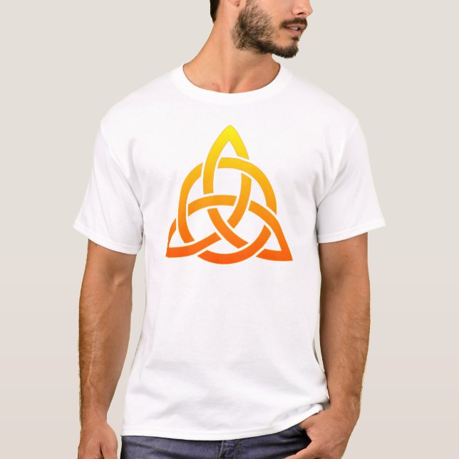 Triquetra/Celtic Trinityfnurra T-shirt (Framsida)