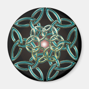 Triquetra cirklar fnurramagneten magnet