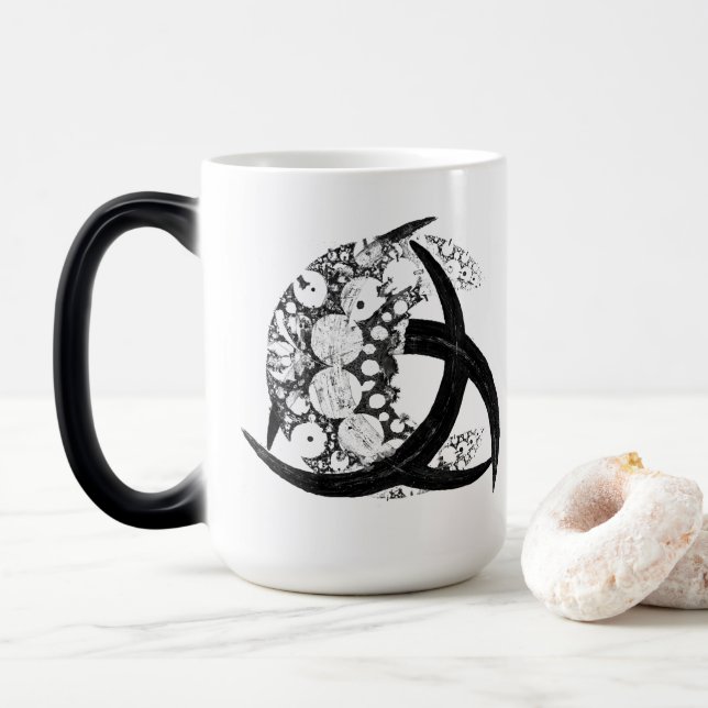 * TRIQUETRA & CRESCENT MÅNE * MAGISK MUGG (Med munk)