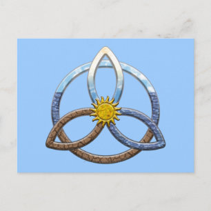Triquetra Earth Luft Vatten Vykort