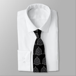 Triquetra Interlaced Triangle Circle {Black} Slips