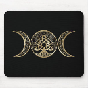 Triquetra Måne Livets träd Musmatta