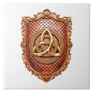Triquetra Mystisk Heraldisk Kakelplatta