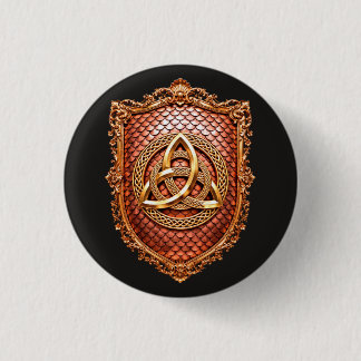 Triquetra Mystisk Heraldisk Knapp