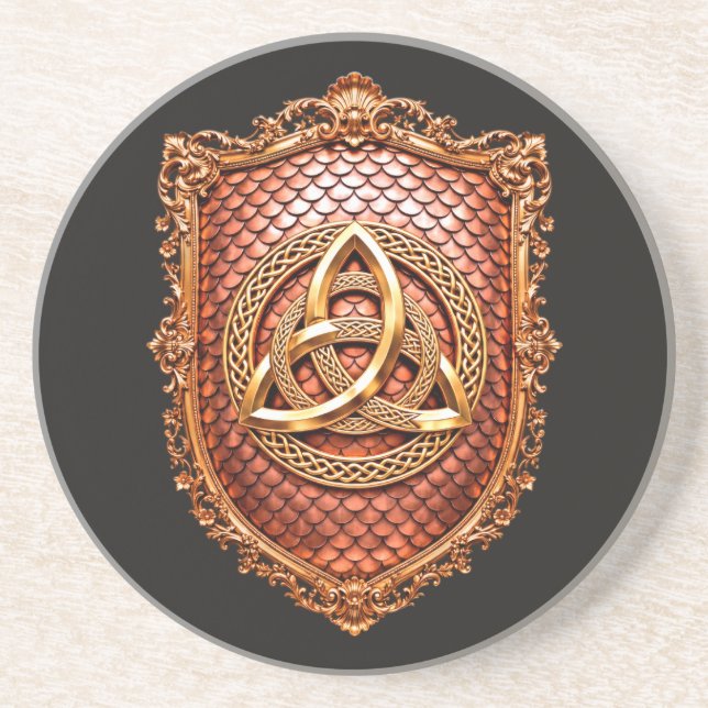 Triquetra Mystisk Heraldisk Underlägg (Framsidan)