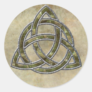 Triquetra Natural Runt Klistermärke