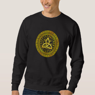 Triquetra Nordisk Viking-symbol Nordisk mytologi Lång Ärmad Tröja
