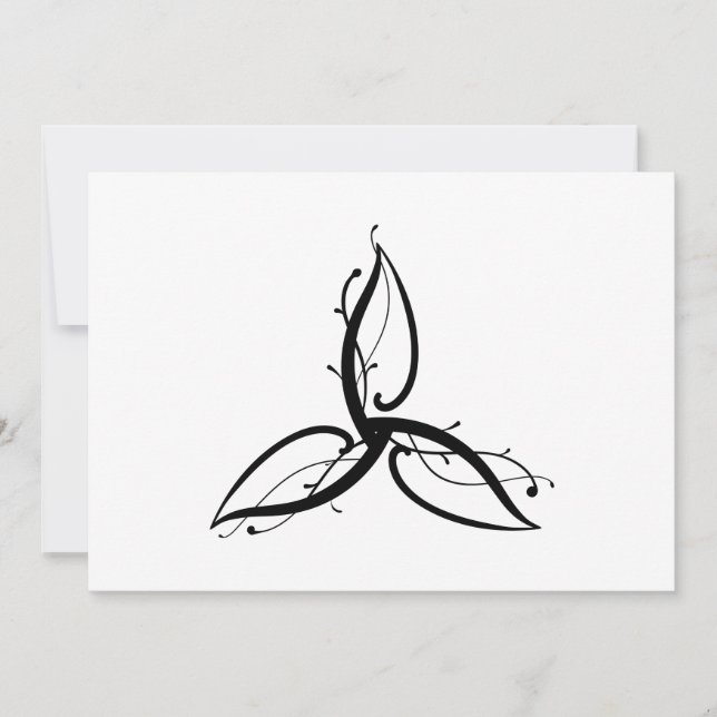 Triquetra Odin Norse Wicca Symbol Inbjudningar (Framsida)