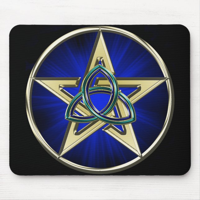 Triquetra Pentagram Mousepad Musmatta (Framsidan)