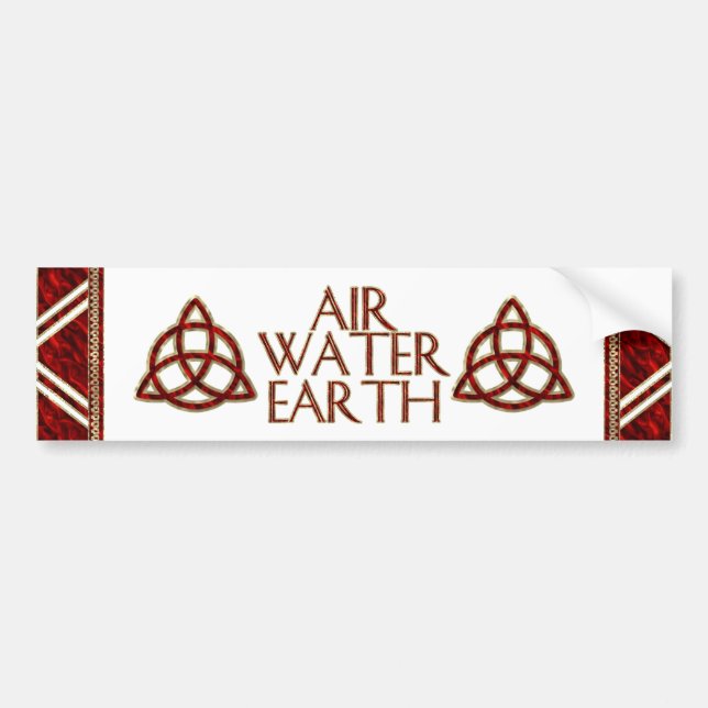 Triquetra Red Silke Bildekal (Framsidan)