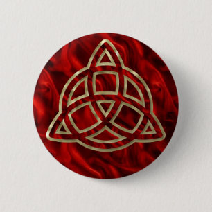 Triquetra Red Silke Knapp