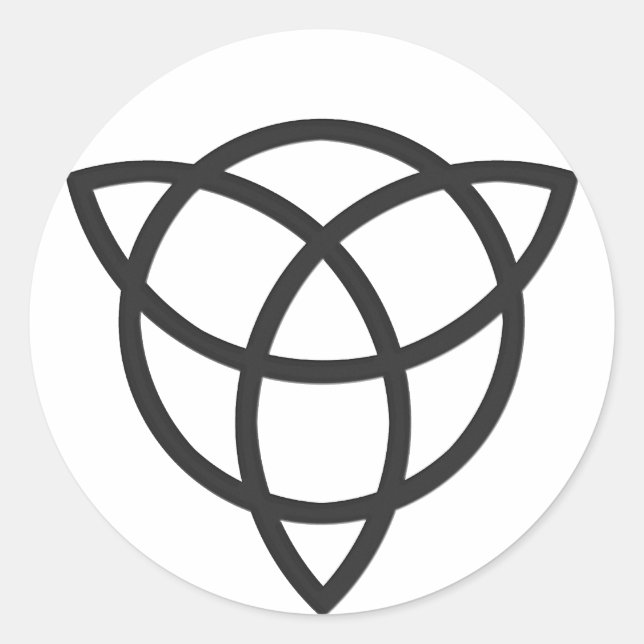 Triquetra Runt Klistermärke (Framsida)