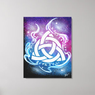 Triquetra sigil canvastryck