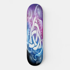 Triquetra sigil mini skateboard bräda 18,5 cm