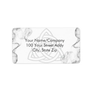 Triquetra silverskevmall adressetikett