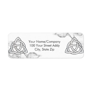 Triquetra silverskevmall returadress etikett