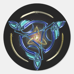 Triquetra Sticker Runt Klistermärke