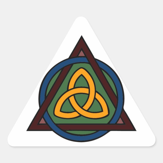 Triquetra Triangelformat Klistermärke (Framsida)