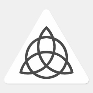 Triquetra Triangelformat Klistermärke