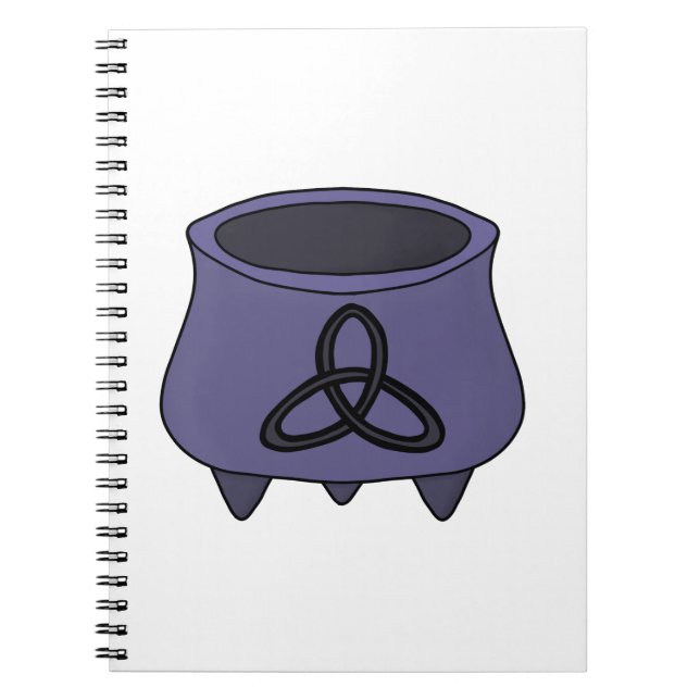 Triquetra Trinity Cauldron Anteckningsbok (Framsidan)