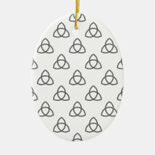 Triquetra Vesica Symbol Julgransprydnad Keramik