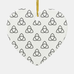 Triquetra Vesica Symbol Julgransprydnad Keramik