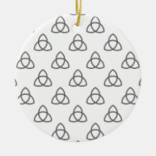 Triquetra Vesica Symbol Julgransprydnad Keramik