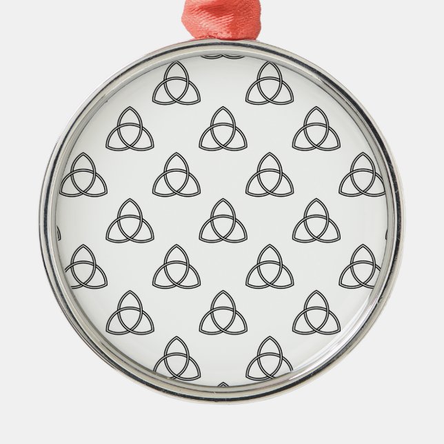 Triquetra Vesica Symbol Julgransprydnad Metall (Framsidan)