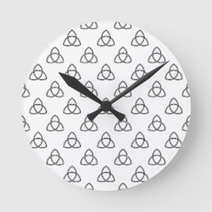 Triquetra Vesica Symbol Rund Klocka