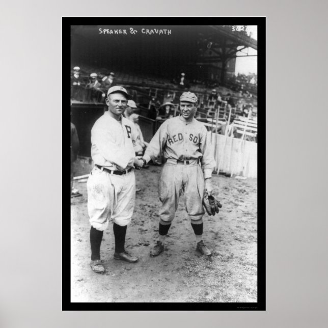 Tris Speaker Red Sox Baseball 1915 Poster (Framsidan)