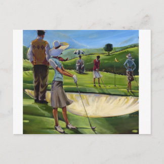 Trish Biddle - Dam Golf Vykort