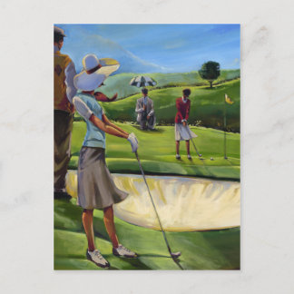 Trish Biddle - Dam Golf Vykort