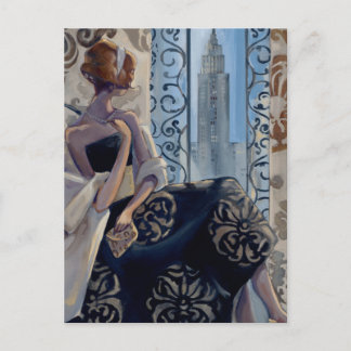 Trish Biddle New York Black Dress Vykort