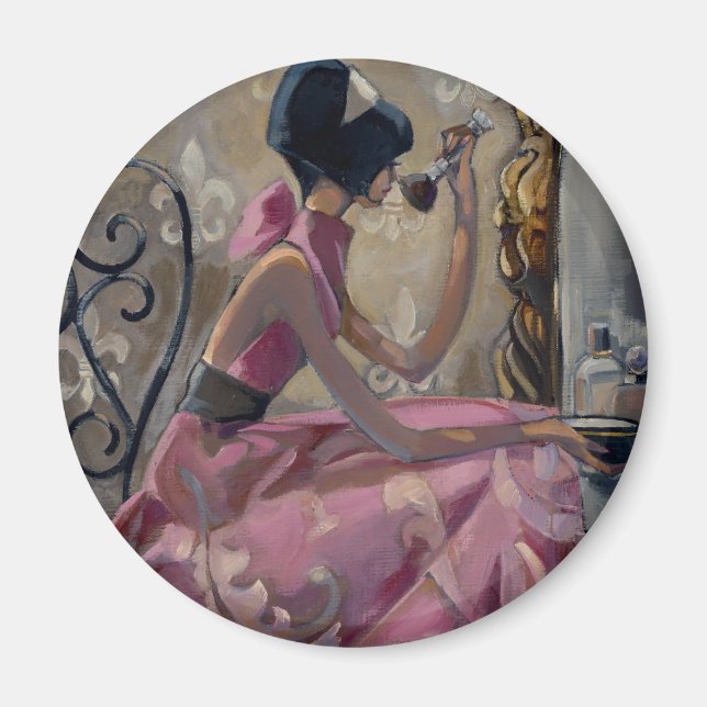 Trish Biddle Powder Rosa Vanity Magnet (Framsidan)