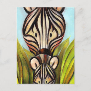 Trish Biddle Safari Zebra Vykort
