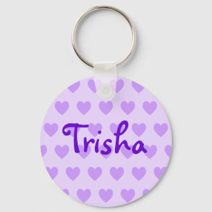 Trisha i Lila Nyckelring