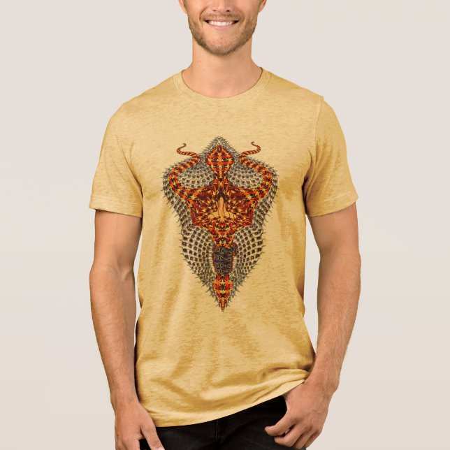 Trishul Burnout Tee - Fierce Andlig Power (Framsida)