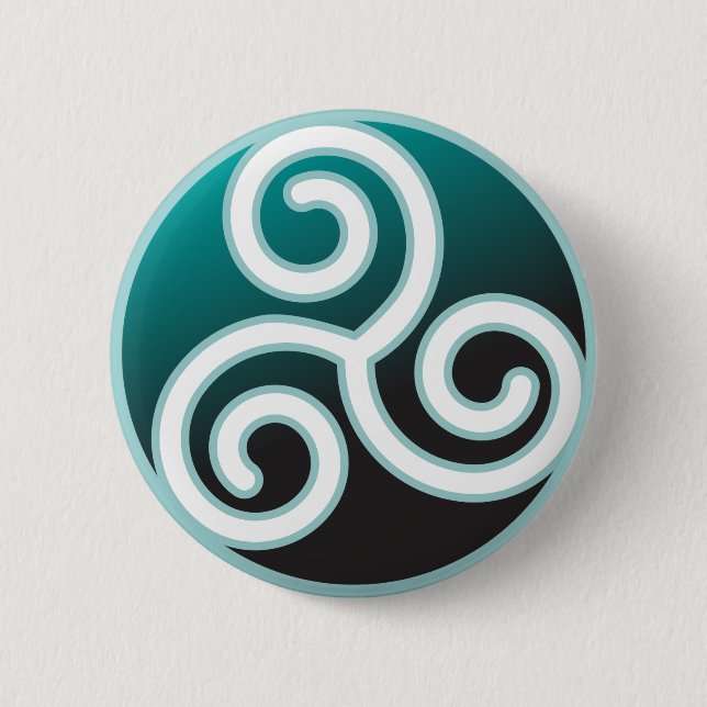 Triskele Celticspiral Knapp (Framsida)