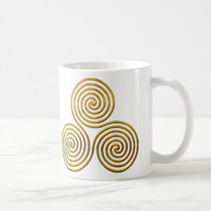 Triskele-guld Kaffemugg