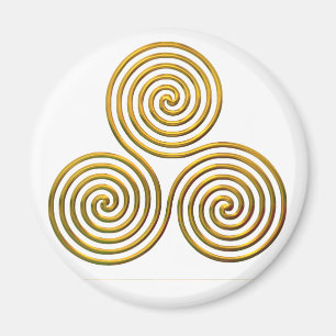 Triskele-guld Magnet