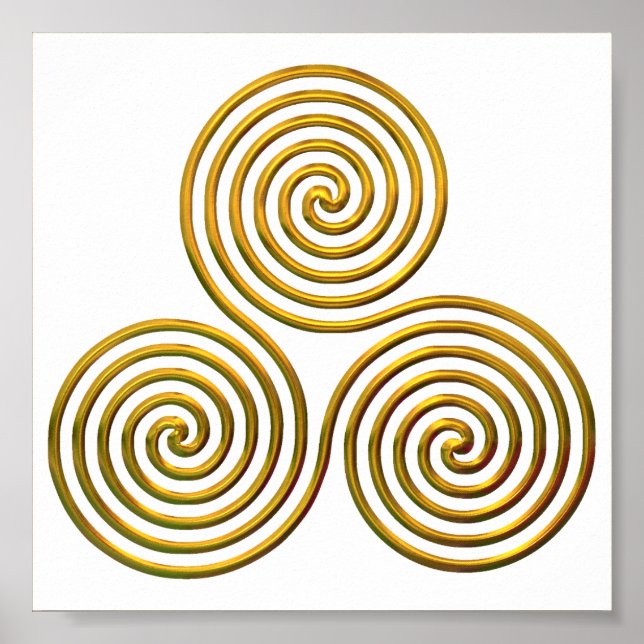 Triskele-guld Poster (Framsidan)