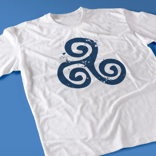 Triskele Irish eller Breton Celtic Symbol T Shirt