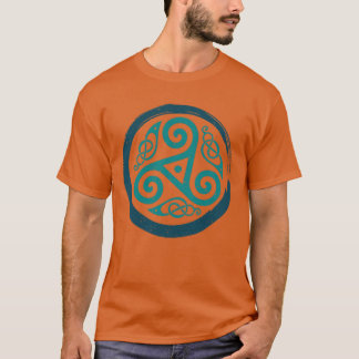 Triskele-keltisk knut vän t shirt